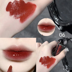 YICKYUE  -  Mirror Lip Gloss Crystal Jelly Lip Glaze Long Lasting Moisturising Red Lip Tint Liquid Lipstick Waterproof Korean Cosmetics