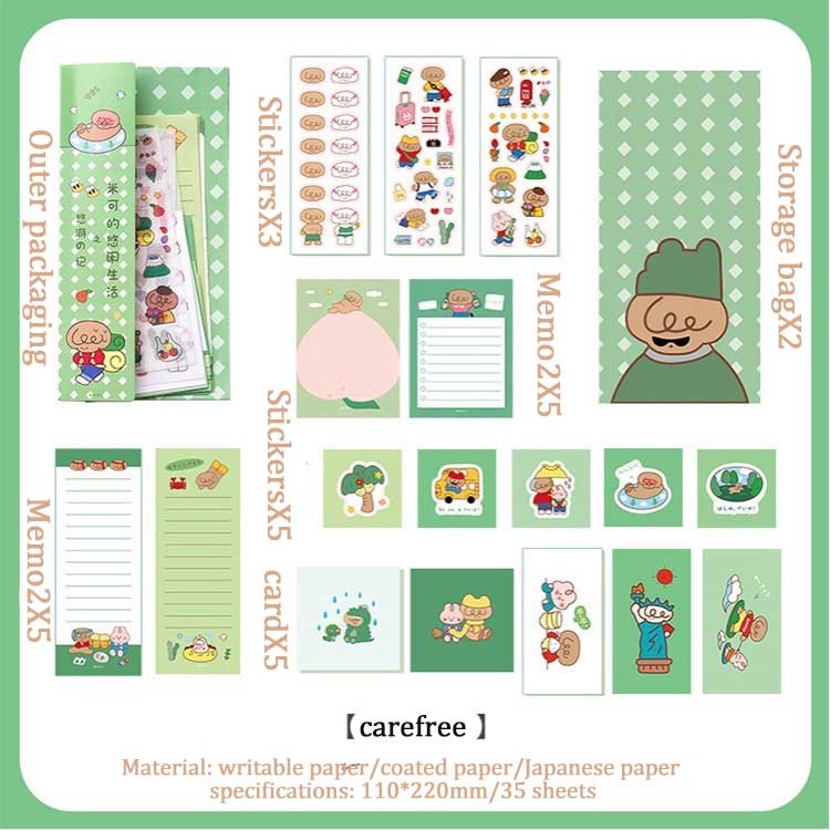 Korean Ins Cute Girl Sticker Hand Account Sticker DIY Seal Sticker Mobile Phone Case Decoration Sticker Student Diary Sticker