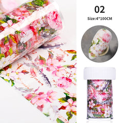 1 Box Glitter Marble Series Nail Transfer Foil Stickers Gold White And Black Bright Slider For Nails DIY Decoration Manicures