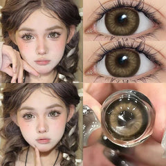 YICKYUE  -  1 Pair New Brown Color Contact Lenses For Eyes Myopia Natural Pupils Cosmetic Soft High Quality Lenses Fast Shipping