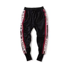 Hearujoy Side Striped Elastic Waist High Street Jogger Sweatpants